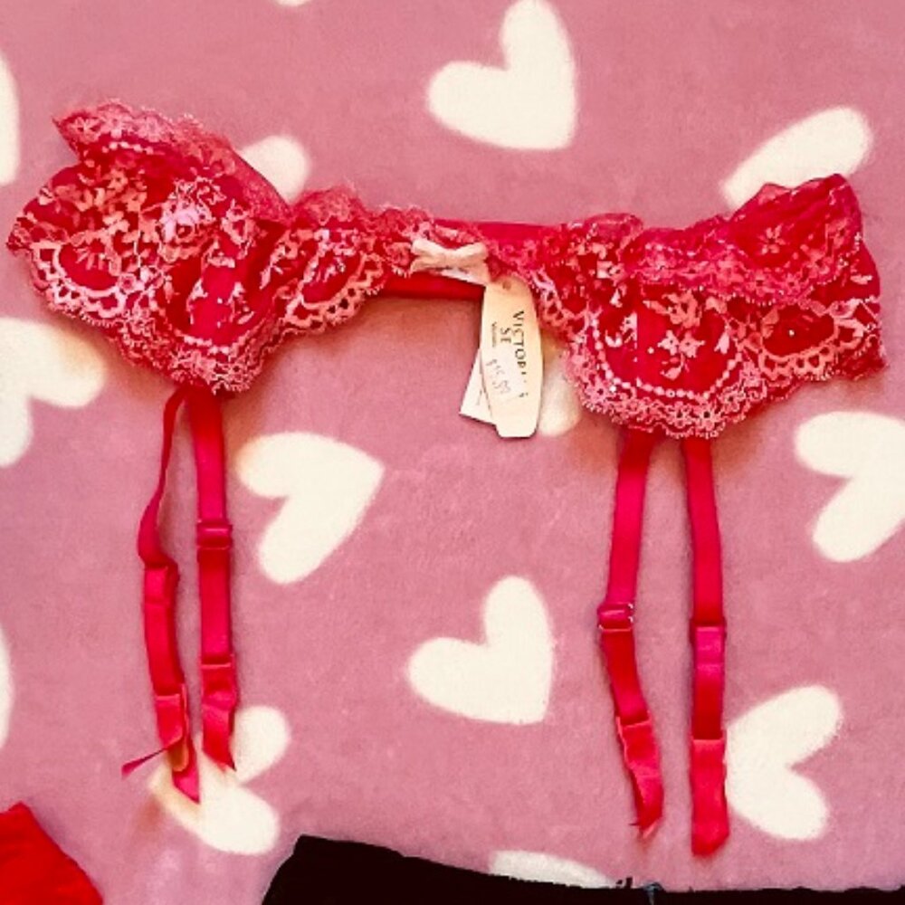 set of 4 Victoria's Secret lace garter belts size XS - Picture 5 of 12